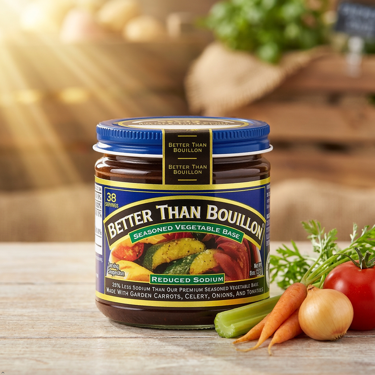 Better Than Bouillon Reduced Sodium Seasoned Vegetable Base, 8 oz Better Than Bouillon