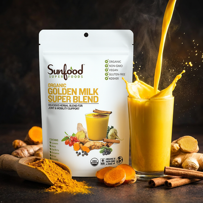 Sunfood Organic Golden Milk Super Blend, 6 oz Sunfood Superfoods