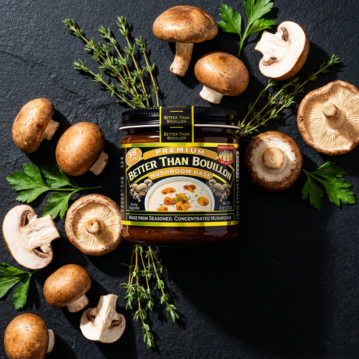 Better Than Bouillon Mushroom Base, Made from Seasoned & Concentrated Better Than Bouillon