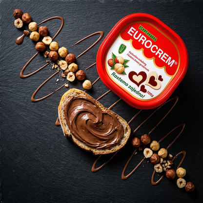 Eurocrem Hazelnut Milk and Cocoa Spread 500g Eurocrem