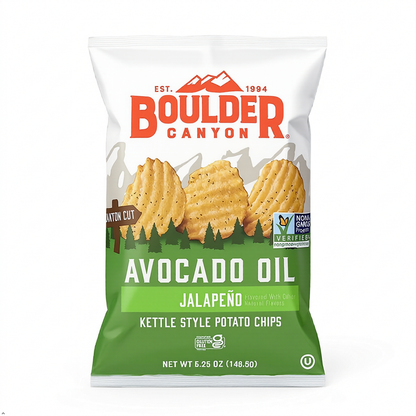 Boulder Canyon, Chips Avocado Oil Jalapeno, 5.25 oz Boulder Canyon