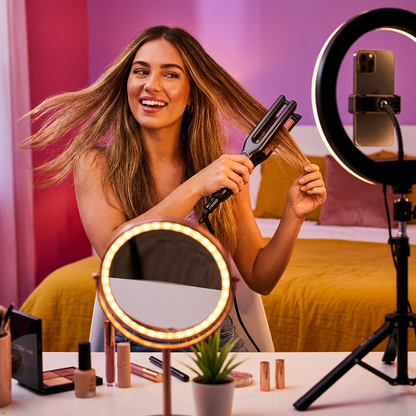 Revlon Double Straight Copper Ceramic Dual Plate Hair Straightener - Faster Revlon