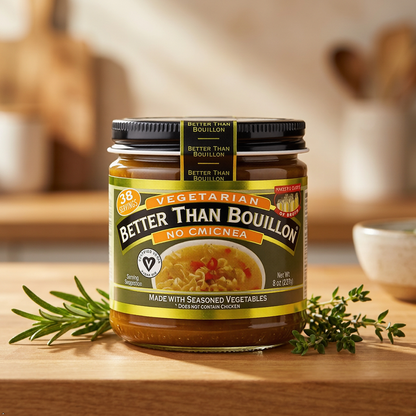 Better Than Bouillon Vegetarian No Chicken Base, Makes 38 Cups of Broth, 8 oz Better Than Bouillon