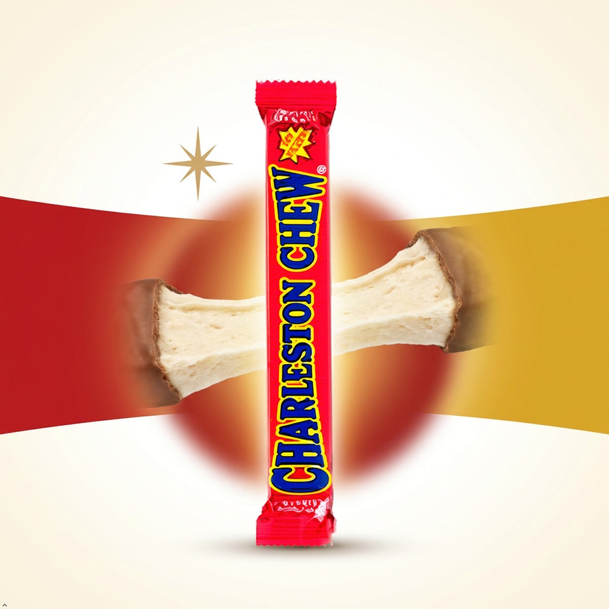 Charleston Chew Strawberry - 53.2g CLASSIC RETRO AMERICAN CANDY BAR - 8 BARS Charleston Chew