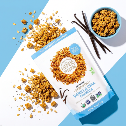 One Degree Organics Granola - Oat Vanilla Chia 11 oz USA (Pack of 6) One Degree Organics