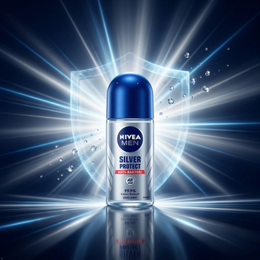 NIVEA Men Silver Protect Roll-On Deodorant, 50 mL (Pack of 2) NIVEA Men