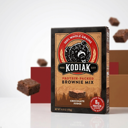 Kodiak Chocolate Fudge Brownie Baking Mix, High Protein, 100% Whole Grains Kodiak