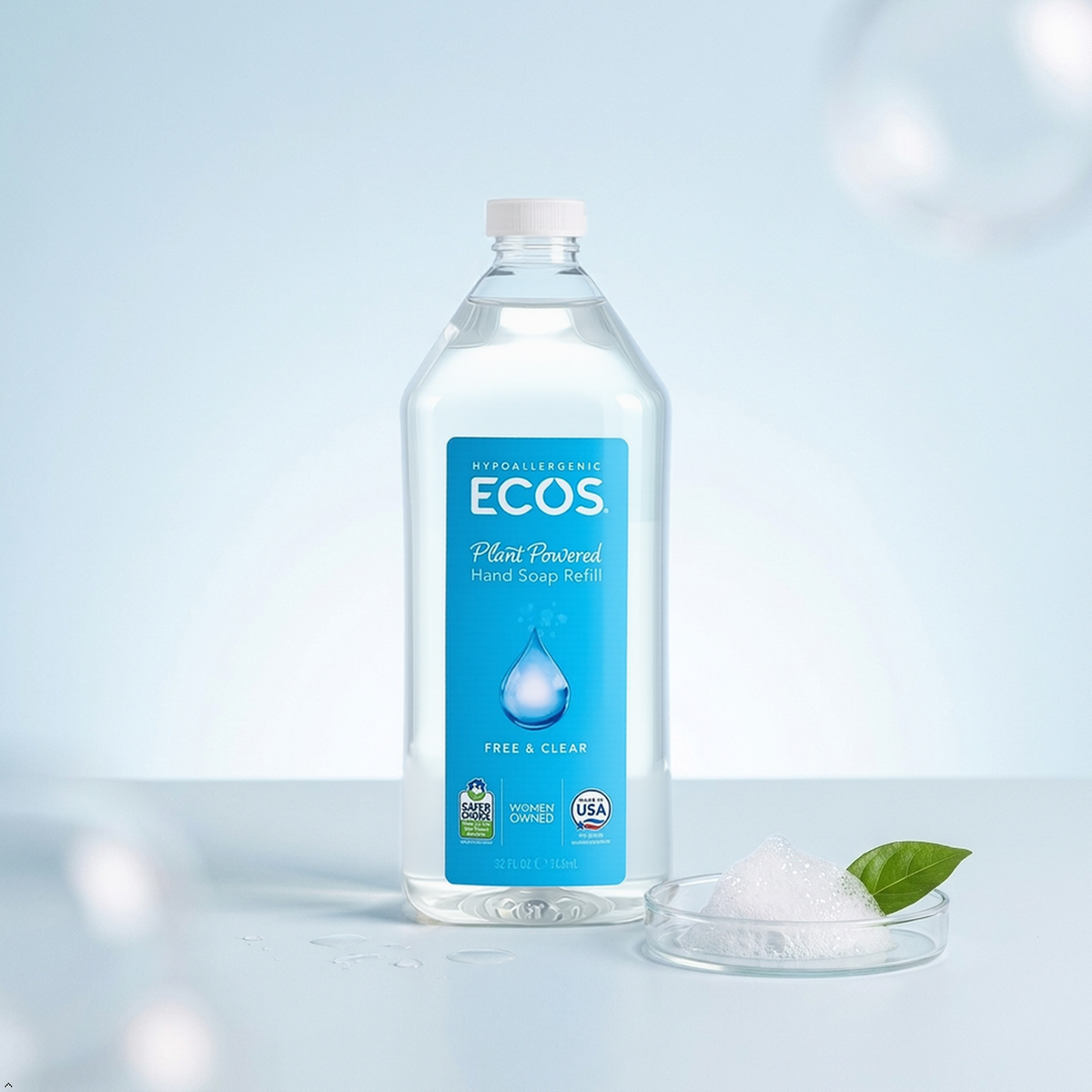 Ecos Hand Soap, Free and Clear, Refill ECOS