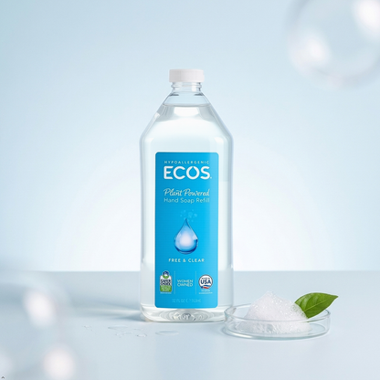 Ecos Hand Soap, Free and Clear, Refill ECOS