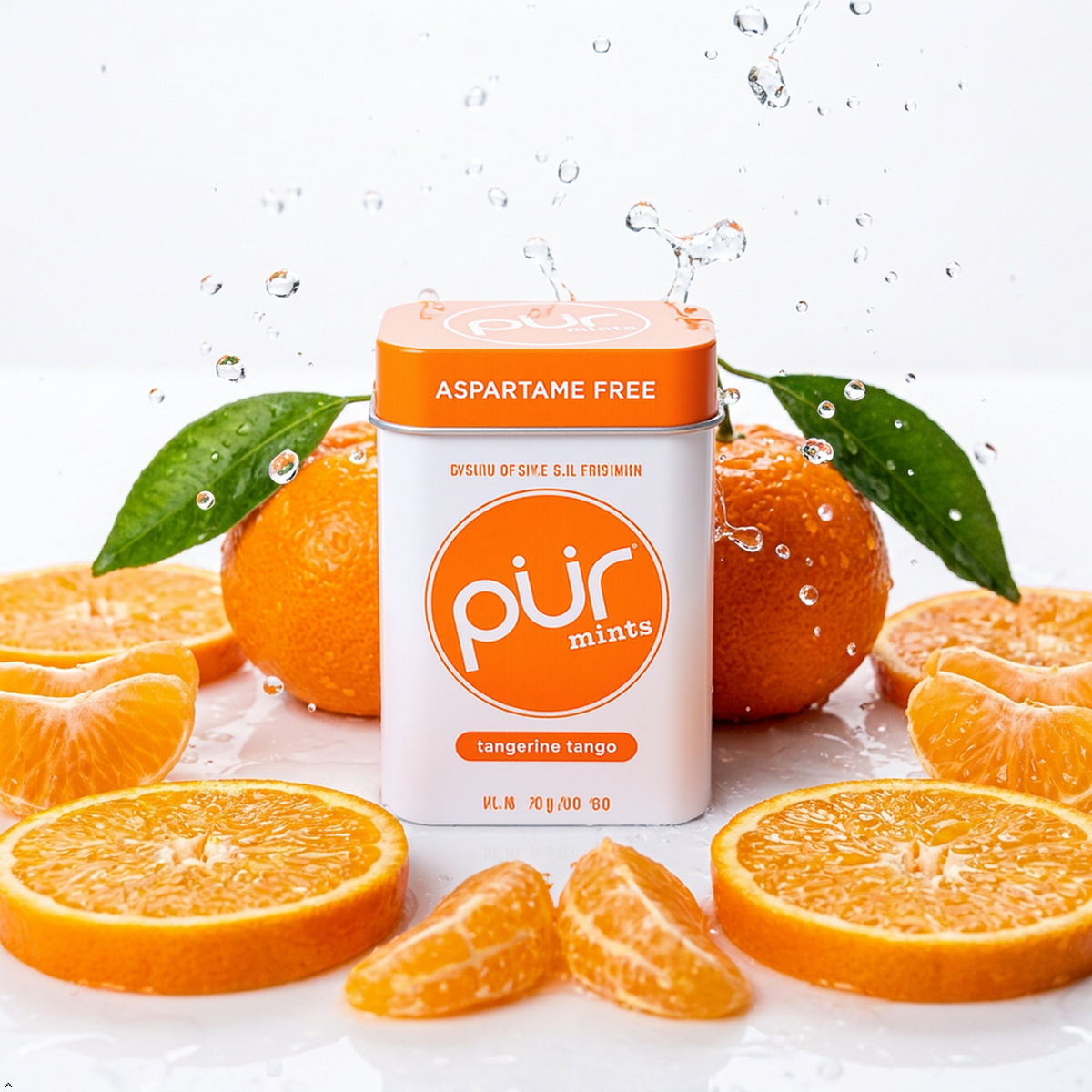 PUR Mints, Tangerine Xylitol Mints, No Artificial Flavor, 360 Count (12x30) PUR Mints