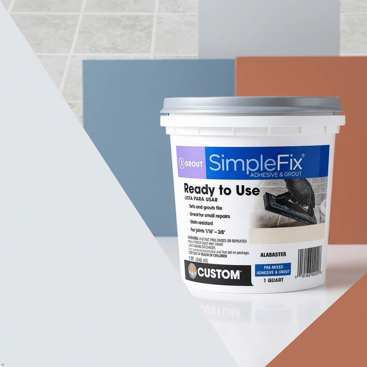 Custom Building Products SimpleFix Indoor Alabaster Grout 1 qt. Custom Building Products