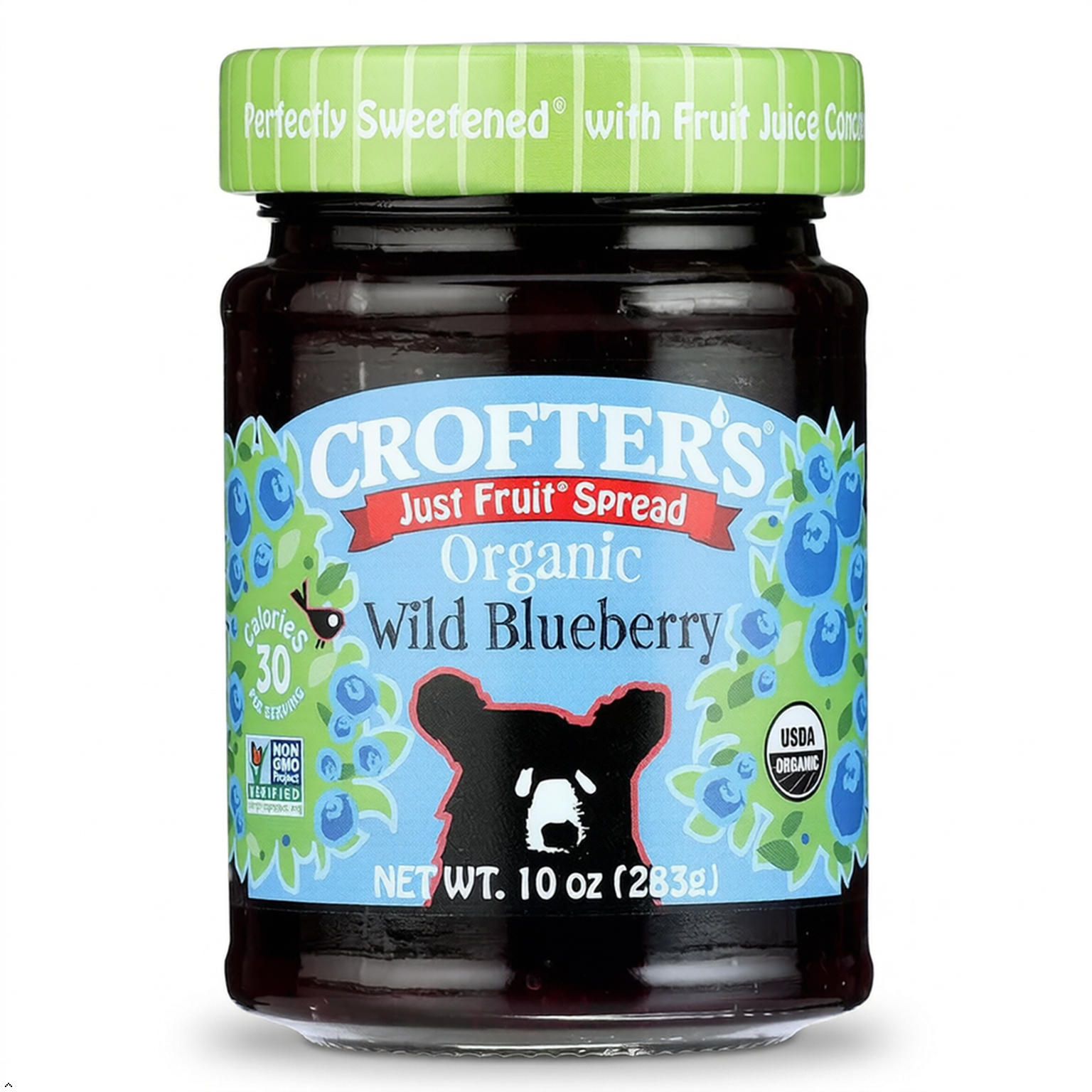 Crofter's Just Fruit Spread - Organic Blueberry 10 oz Jar Crofter's