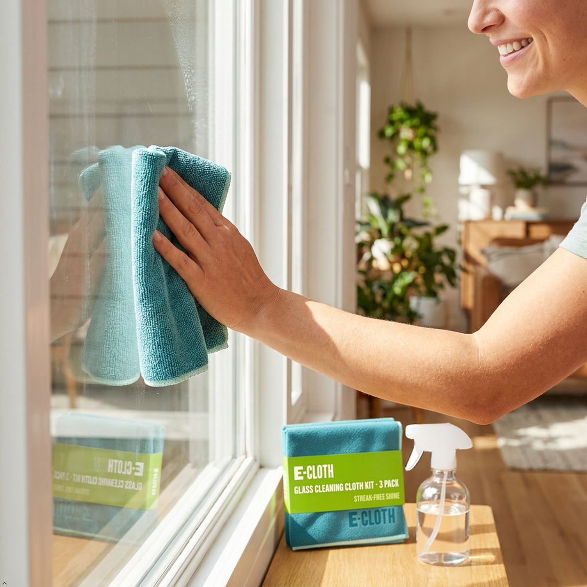 E-Cloth Window and Glass Cleaner Kit, Just Add Water - 3 Kits E-Cloth