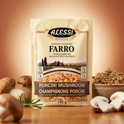 Alessi Porcini Mushroom Farro, 7 oz Alessi
