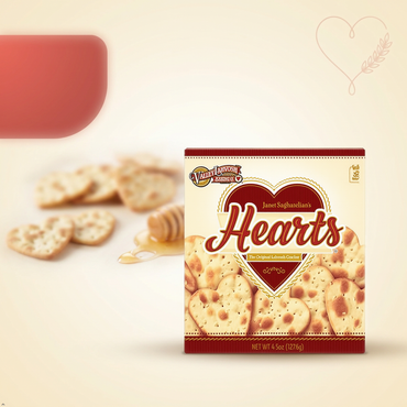 Valley Lahvosh Hearts Crackers 4.5 oz (Pack of 4) Valley Lahvosh
