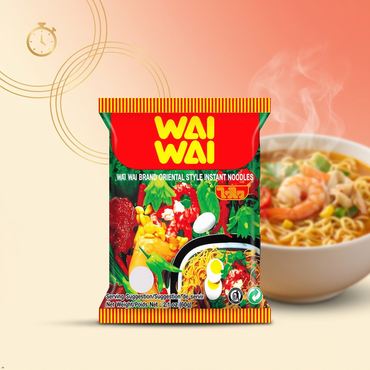 Wai Wai Oriental Style Instant Noodles, 1.93 oz / 60 g (Pack of 30) WAI WAI
