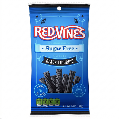 Sugar Free Red Vines Black Licorice Twists - 5-oz. Bag Red Vines