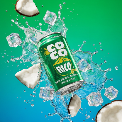 Coco Rico Coconut Soda (Pack of 6),12 fl oz / 355 mL Can Coco Rico