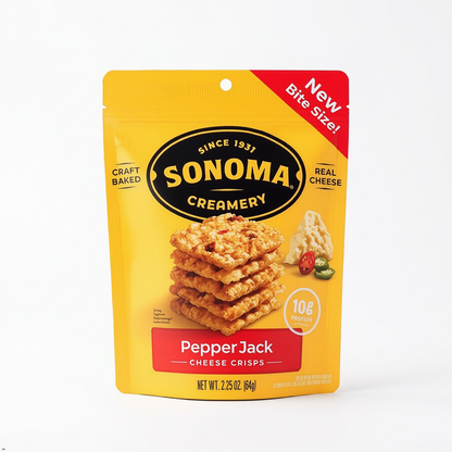 Sonoma Creamery Crisp Cheese Pepper Jack 2.25 oz Sonoma Creamery