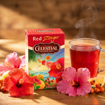 Celestial Seasonings Red Zinger Caffeine-Free Herbal Tea, 20 Bags (Pack of 3) Celestial Seasonings