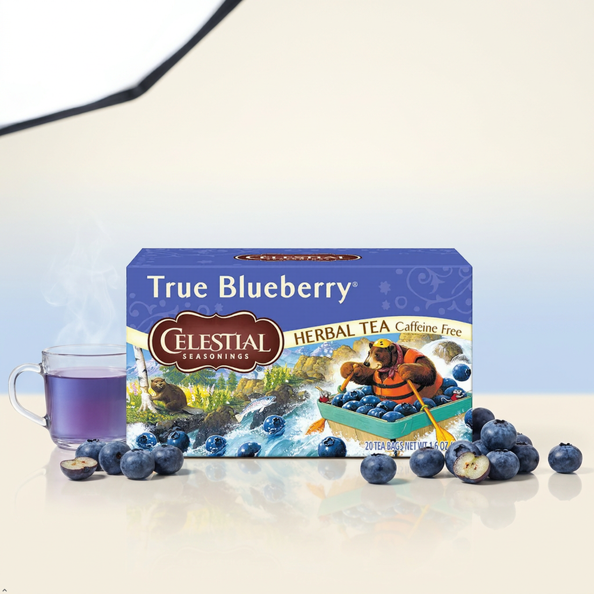 Celestial Seasonings Herbal Tea, True Blueberry, 20 Count Celestial Seasonings