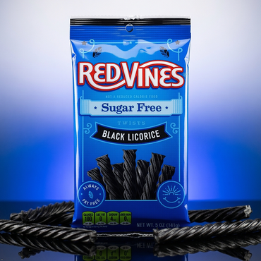 Sugar Free Red Vines Black Licorice Twists - 5-oz. Bag Red Vines