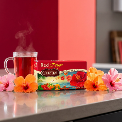 Celestial Seasonings Red Zinger Caffeine-Free Herbal Tea, 20 Bags (Pack of 3) Celestial Seasonings