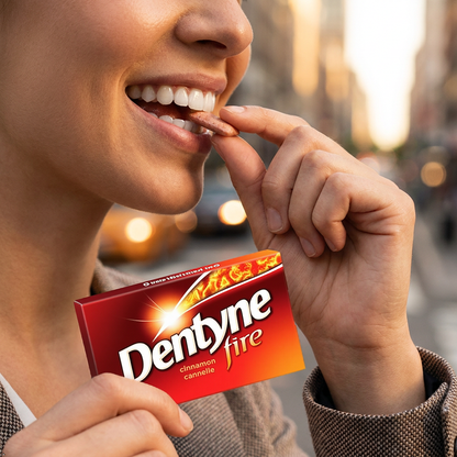 Dentyne Fire Spicy Cinnamon Sugar-Free Gum, 12 Count Dentyne