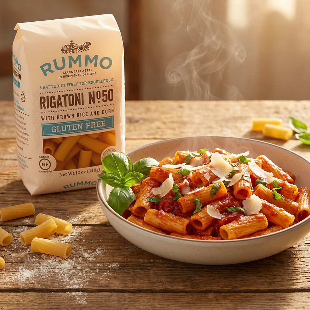 Rummo Gluten Free Rigatoni N.50, 12 oz (Pack of 4) Rummo