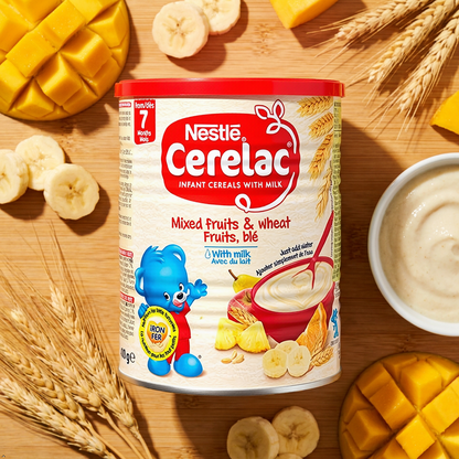 Nestle Cerelac, Mixed Fruits and Wheat with Milk, 14.1 oz Can Cerelac