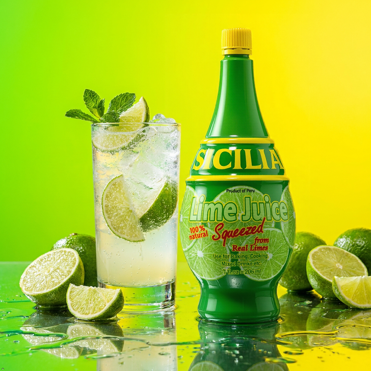 Sicilia Lime Juice - 7 oz Sicilia