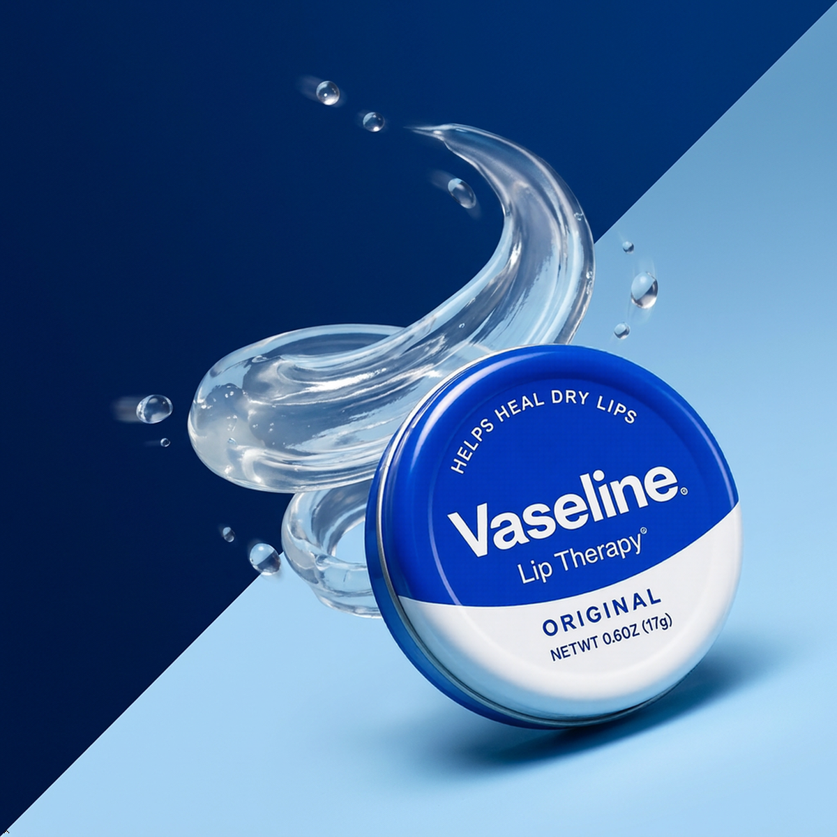 Vaseline Therapy Lip Balm Tin, Original, 0.6 oz (Pack of 3) Vaseline