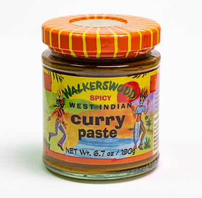 Walkerswood Spicy West Indian Curry Paste, Product of Jamaica, Single Bottle 6.7 oz