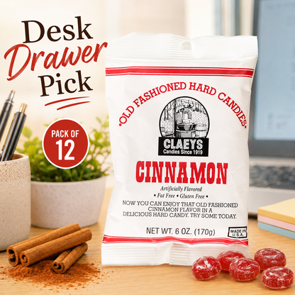 Claeys Old Fashioned Cinnamon Candy 6 oz Bags