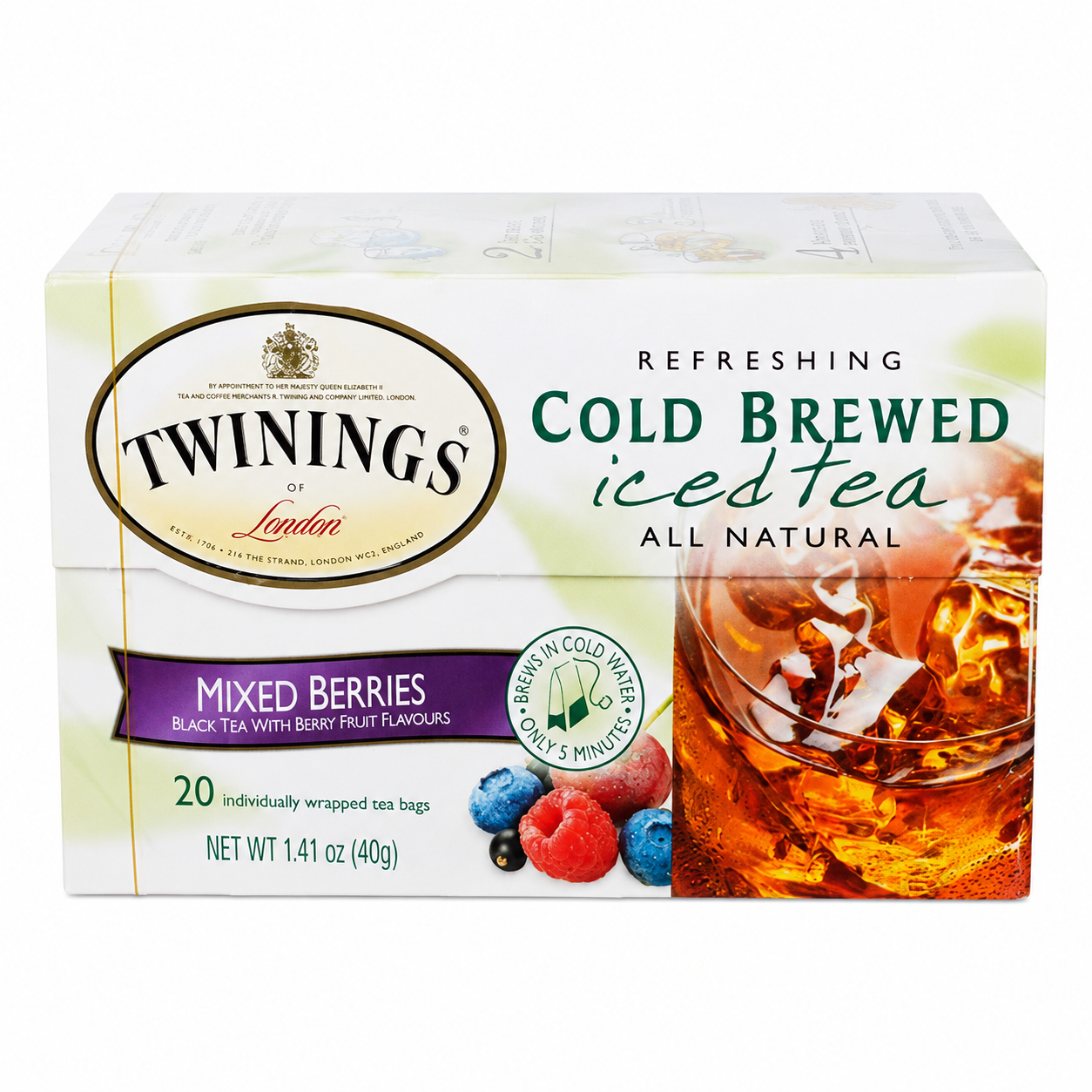 Twinings Mixed Berries Cold Brewed Iced Tea 20 Count