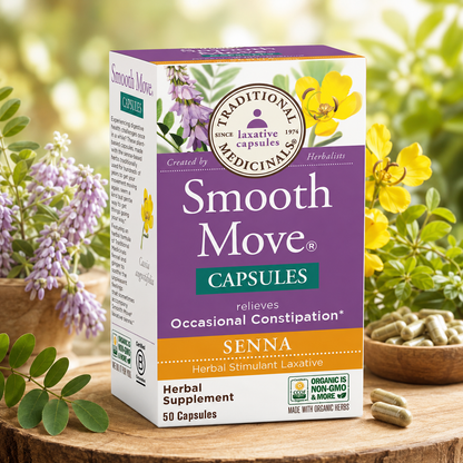 Traditional Medicinals - Smooth Move Senna, 50 Capsules