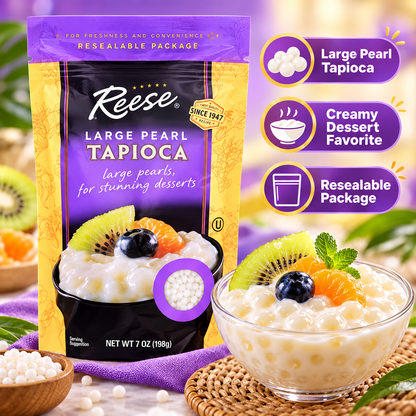 Reese Large Pearl Tapioca, 7 oz (Pack of 6) Reese