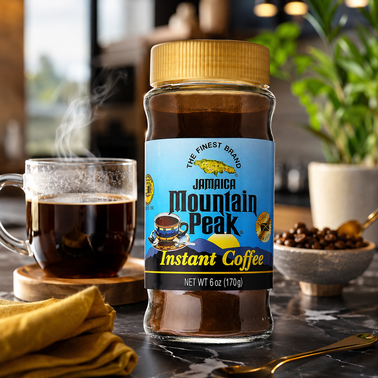Jamaica Mountain Peak Instant Coffee 6 oz