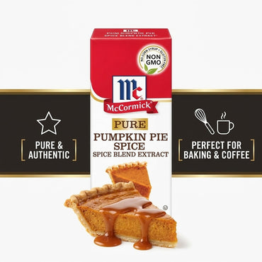 McCormick Pure Pumpkin Pie Spice Blend Extract 1 oz Bottle (Pack of 3) McCormick