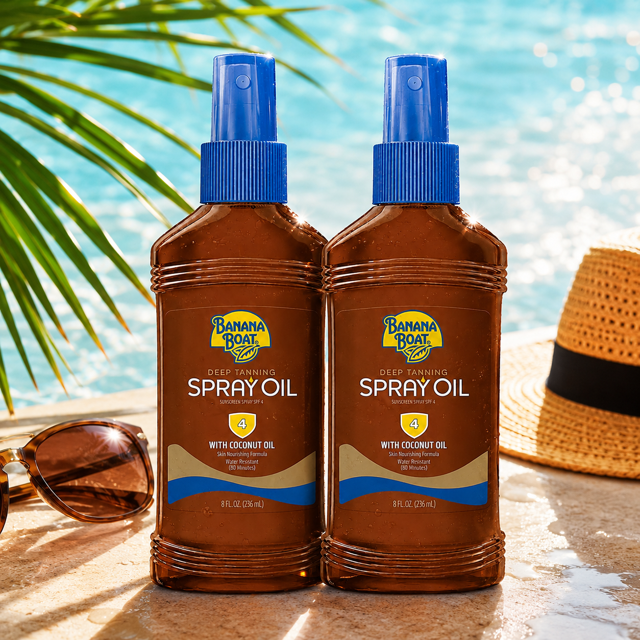Banana Boat Deep Tanning SPF#4 Spray Oil With Coconut Oil 236ml