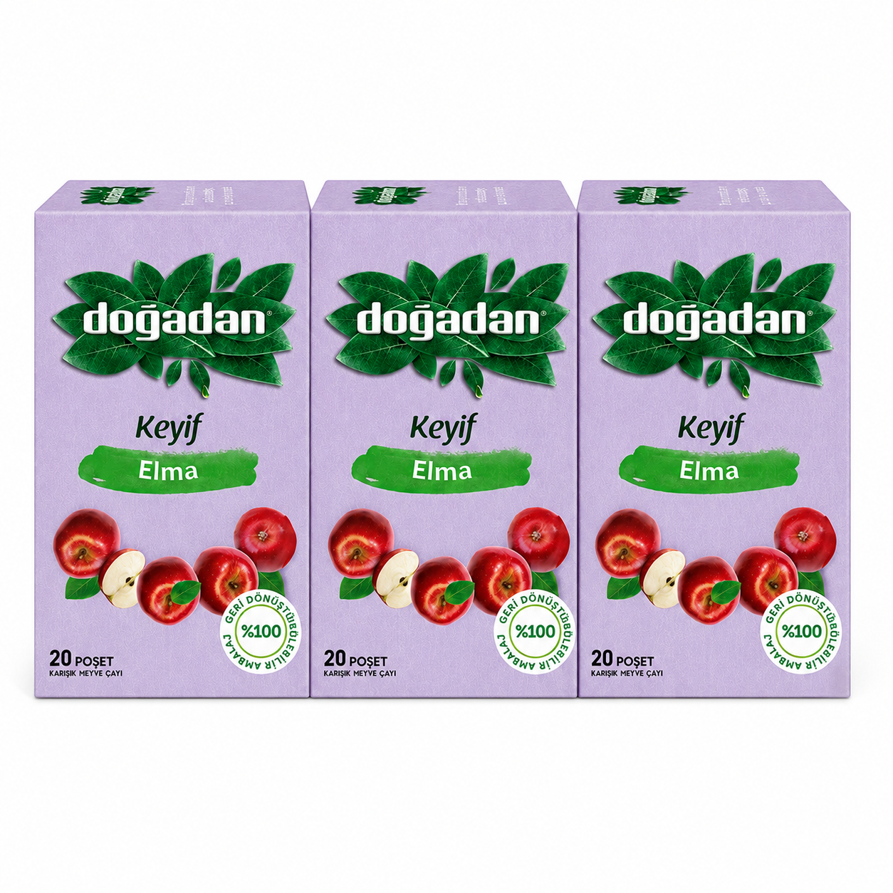 Dogadan Premium Turkish Apple Tea Elma Cayi 20 Tea Bags
