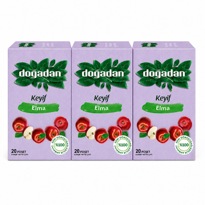 Dogadan Premium Turkish Apple Tea Elma Cayi 20 Tea Bags