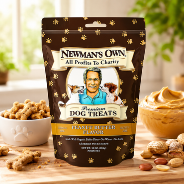 Newman's Own Dog Biscuits Peanut Butter Formula Medium Size 10 oz