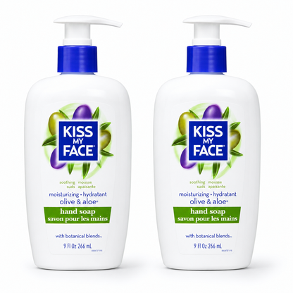 Kiss My Face Moisture Liquid Hand Soap Olive Oil & Aloe Vera Green 54 fl oz