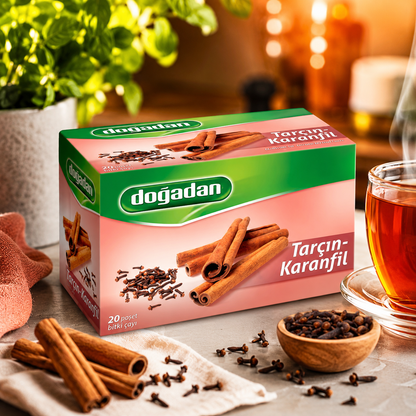 Dogadan Cinnamon Clove Herbal Tea 20 ct Box