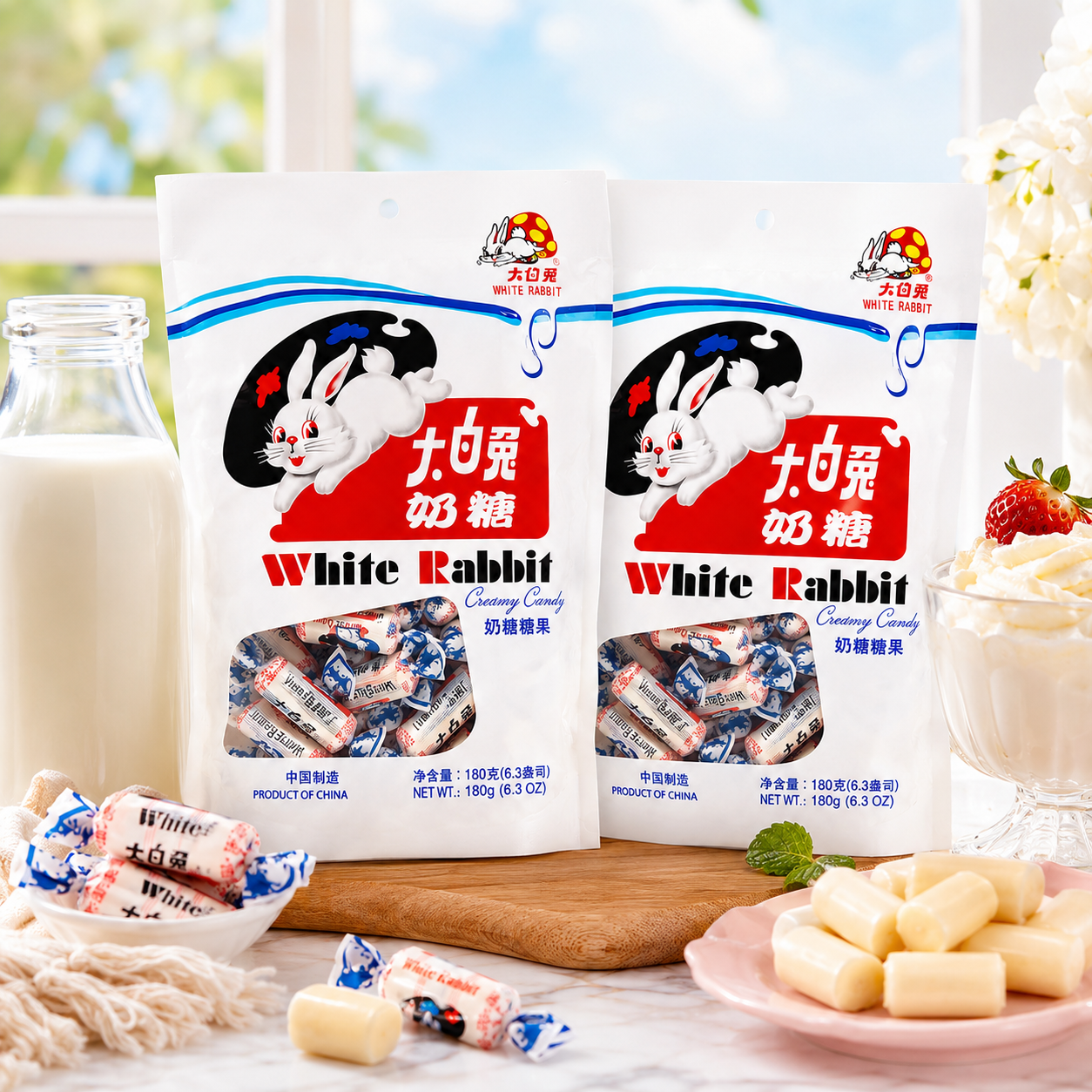 Z. Emma White Rabbit Creamy Candy 6.3 Oz (Pack of 2)