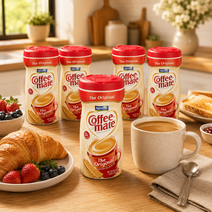 Nestle Coffee-mate Powdered Coffee Creamer Original Non-Dairy 16-Ounce Container (Pack of 6)