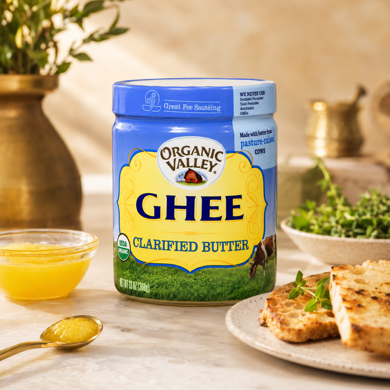 Organic Valley Ghee Clarified Butter 13 oz