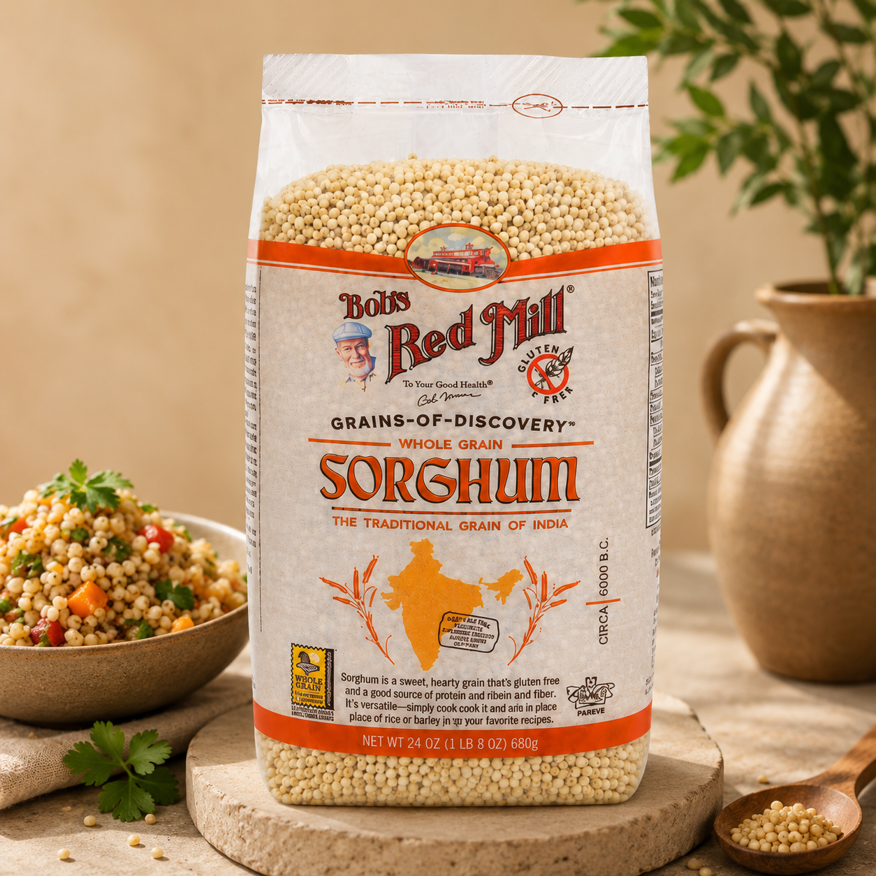 Bob's Red Mill Gluten Free Sweet White Sorghum Grain 24-oz