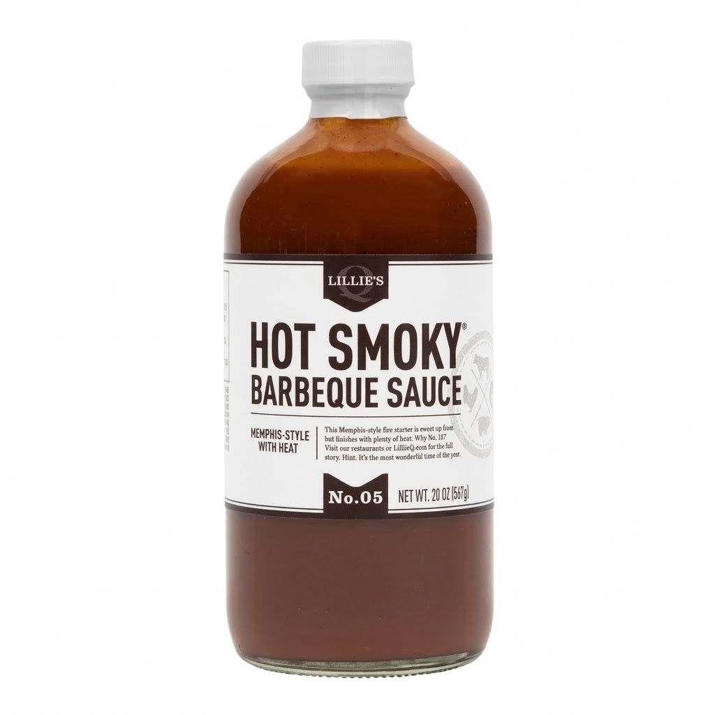 Lillie's Q Hot Smoky Barbecue Sauce, 21 oz Lillie's Q